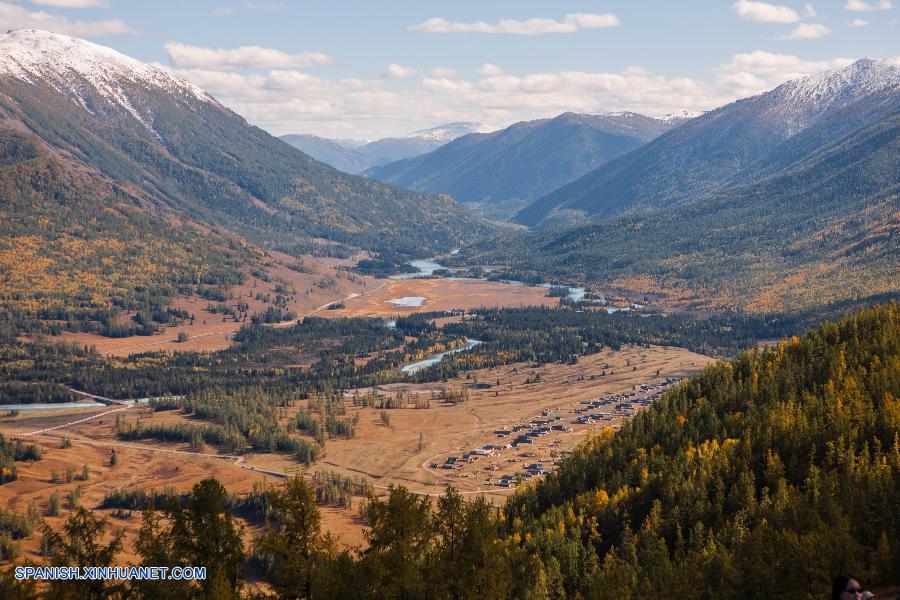 Xinjiang: Bello paisaje en Kanas