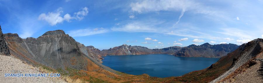 Jilin: Paisaje de Montaña Changbai en otoño