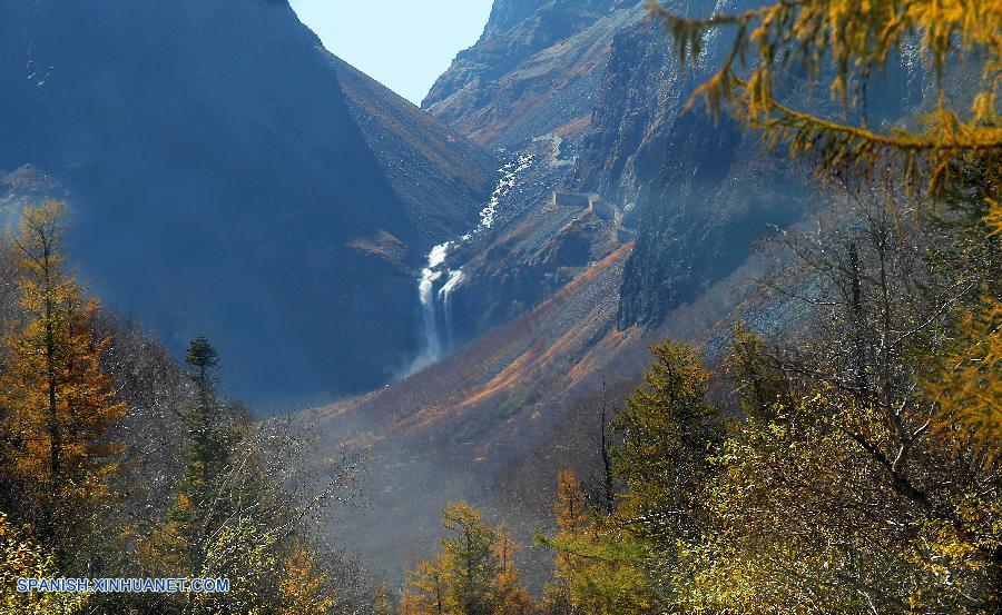 Jilin: Paisaje de Montaña Changbai en otoño