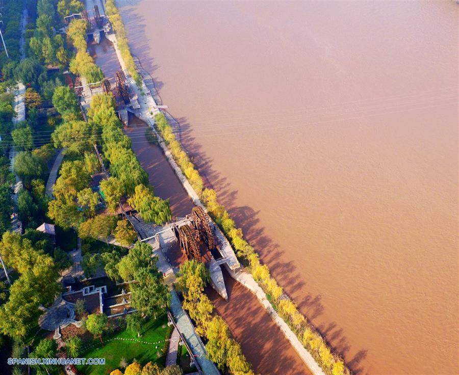 Gansu: Paisaje de Río Amarillo en Lanzhou