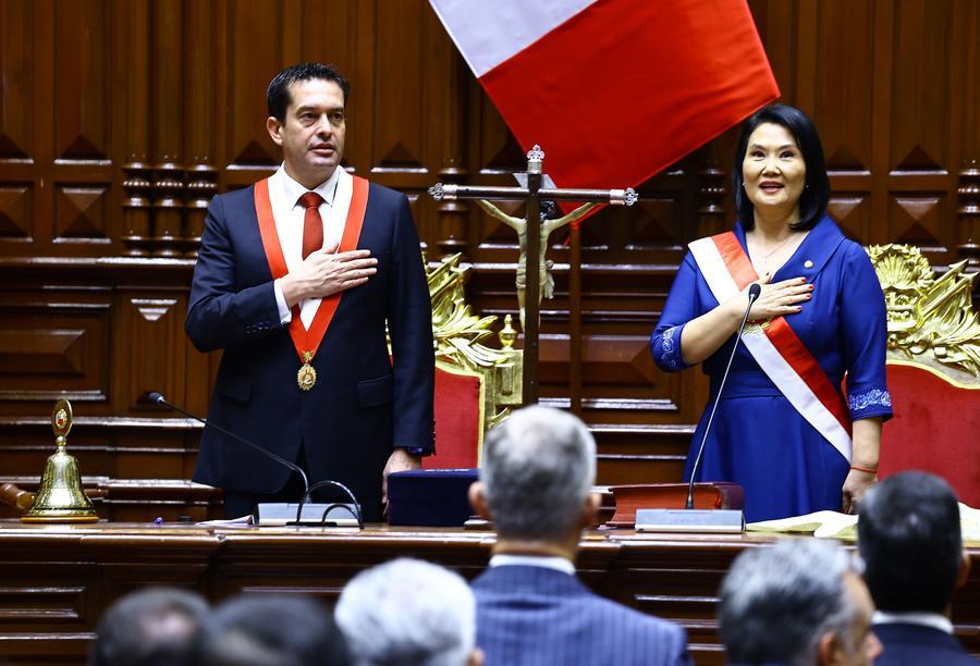 Multimedia) Keiko Fujimori asume Presidencia de Perú y ofrece "ruta clara" para desarrollo del país | Spanish.xinhuanet.com