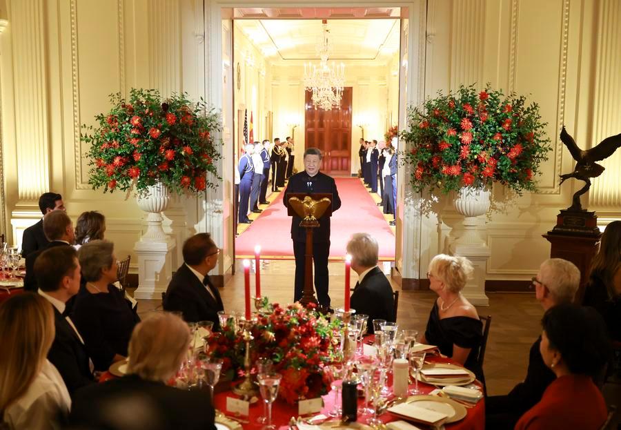 Multimedia) Xi asiste a cena de Estado ofrecida por Trump |  Spanish.xinhuanet.com