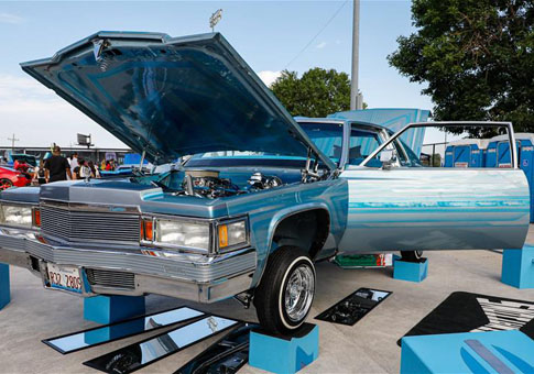 Feria de automóviles en Cicero en EEUU