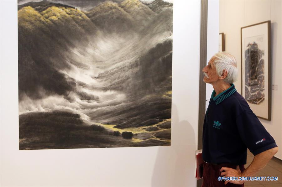 UCRANIA-KIEV-CHINA-ARTE-PINCELADA A MANO ALZADA-EXPOSICION