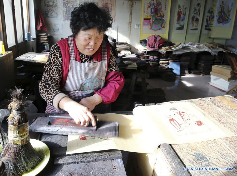 CHINA-SHANDONG-ESTAMPADOS DE AÑO NUEVO