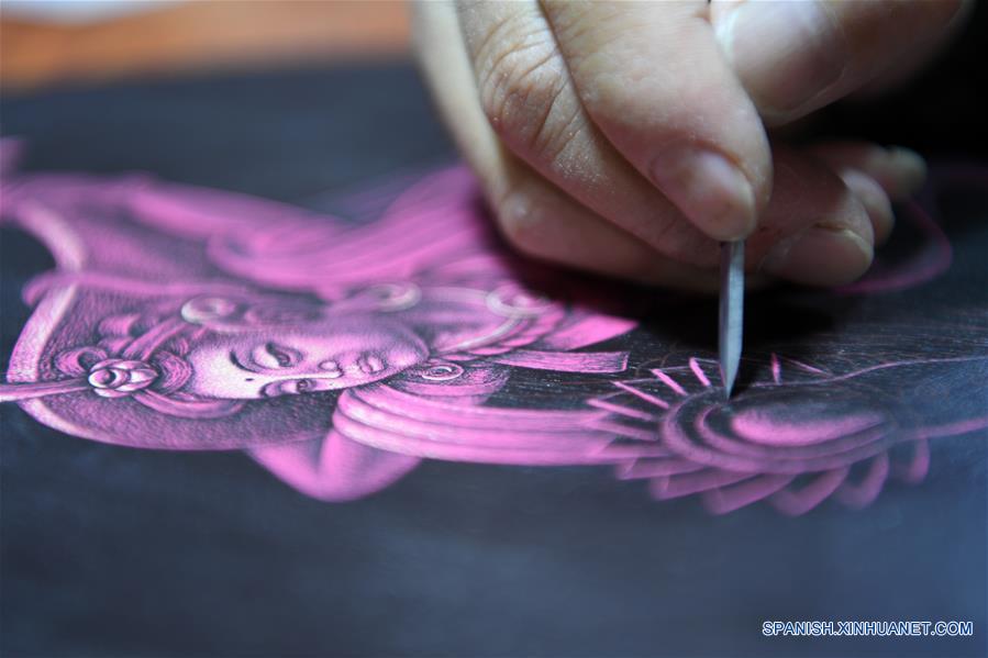 （图片故事）（3）用木刻画弘扬敦煌文化