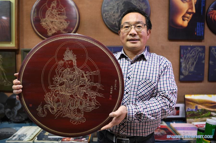 （图片故事）（9）用木刻画弘扬敦煌文化