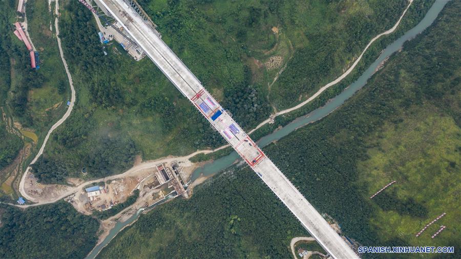 CHINA-GUIZHOU-PUENTE PINGTANG-CONSTRUCCION-CONCLUSION-SERIE
