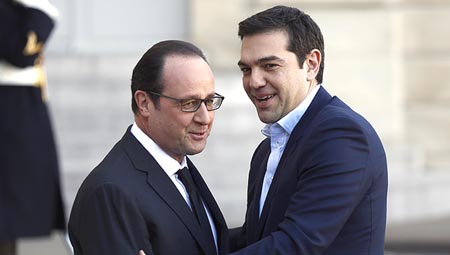 Hollande pide diálogo para solucionar crisis de deuda griega