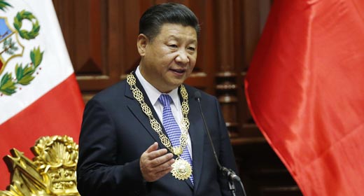 Presidente chino Xi Jinping pronuncia un discurso en el Congreso de Perú