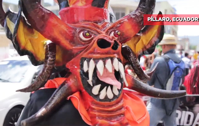 Alegría, color y danza acompañan la tradicional “Diablada Pillareña” en Ecuador