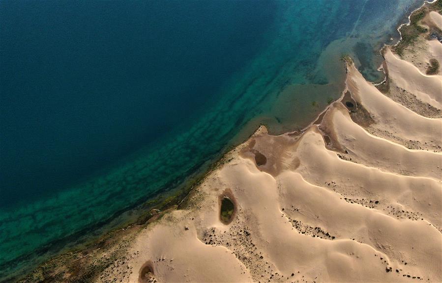 Paisaje del lago Qinghai